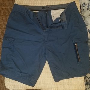 Mens Nautica Blue Cargo Shorts